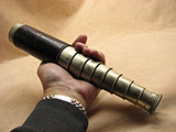 Rare antique 8 draw leather clad pocket telescope